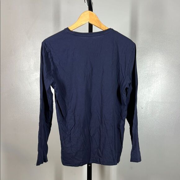 Lacoste Blue Long Sleeve Tee - Picture 2 of 4